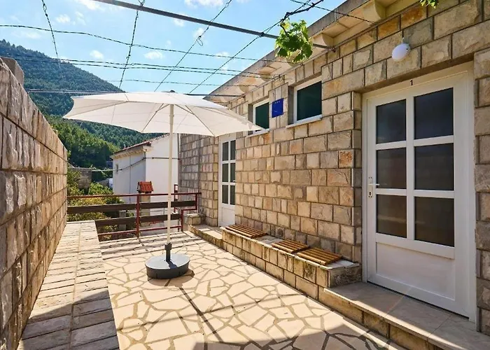 Seaside Secluded Cove Sutmiholjska, Mljet - 22318 Апартаменты Blato (Mljet)